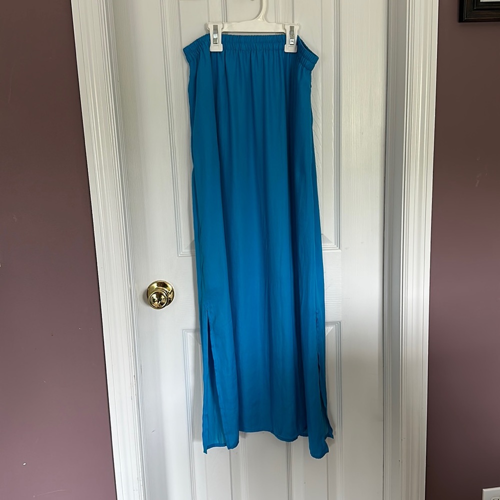 LOFT. Blue maxi skirt